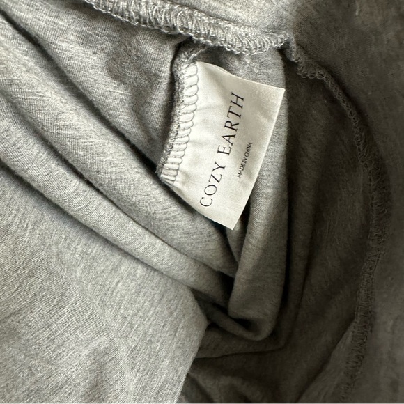 Cozy Earth Bamboo Stretch Knit Pajama Short Heather Grey - Picture 6 of 7